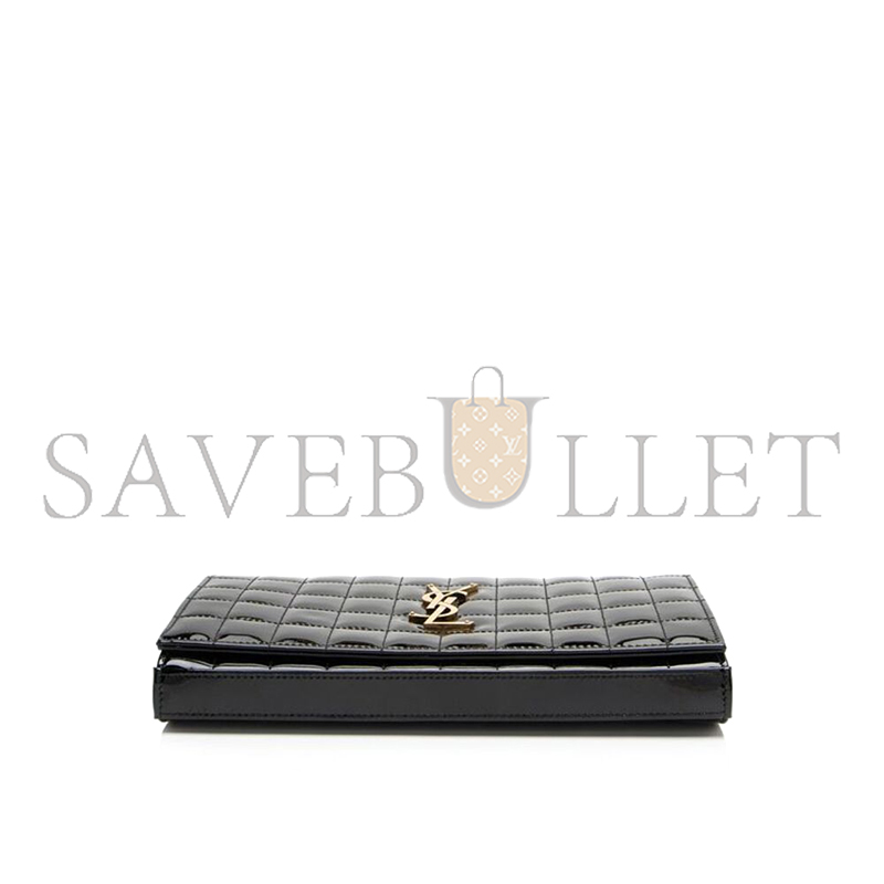 Y51 LAMBSKIN CASSANDRE CHAIN WALLET IN PATENT LEATHER 743346 (23*14*3cm)